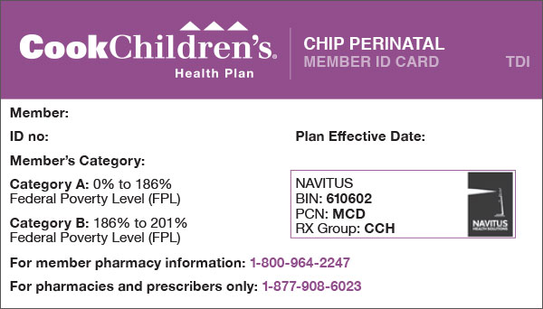 CCHP CHIP Perinate Card